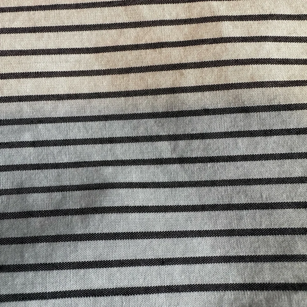 💙 Madewell XS Blue Sweater w/ Striped Shirt Back | Layered Look Top